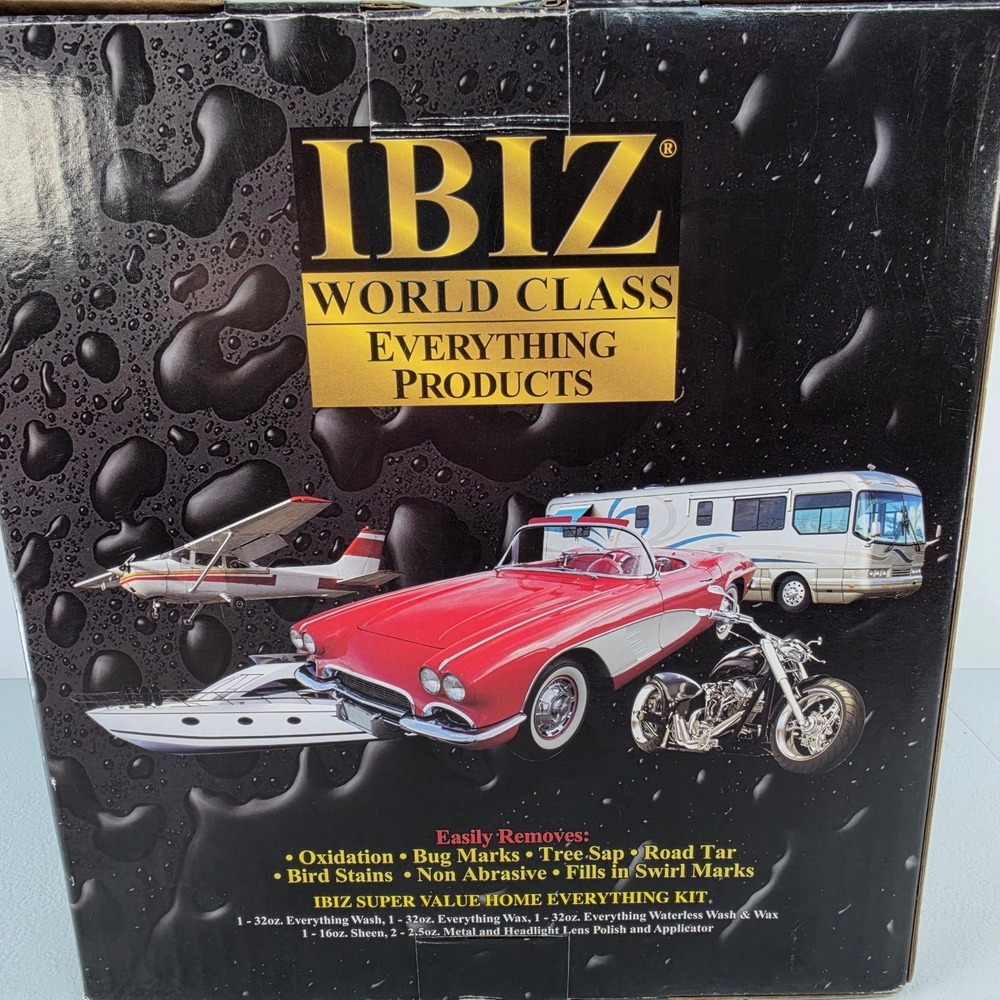 IBIZ World Class Everything Products Super Value Home Kit Wax Wash Polish USA